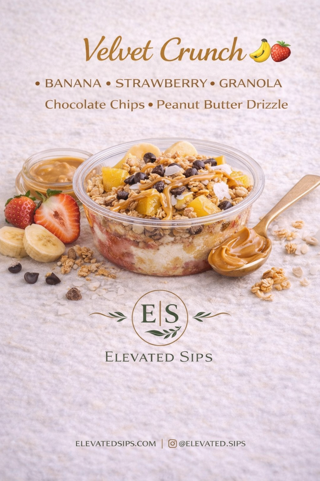 Velvet Crunch Sorbet Bowl