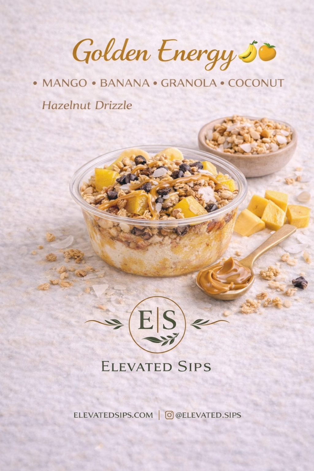 Golden Energy Sorbet Bowl